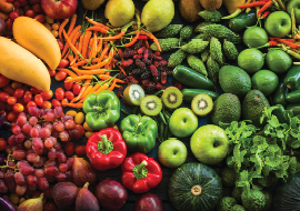 variety of fruits and vegetables