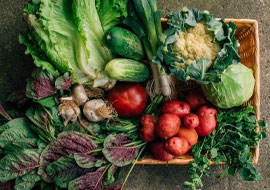 variety of vegetables in a basket