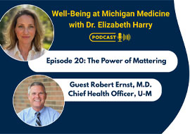 Podcast information with images of Dr. Harry and Dr. Ernst