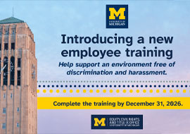 Image of the Bell Tower with the training information written next to it.